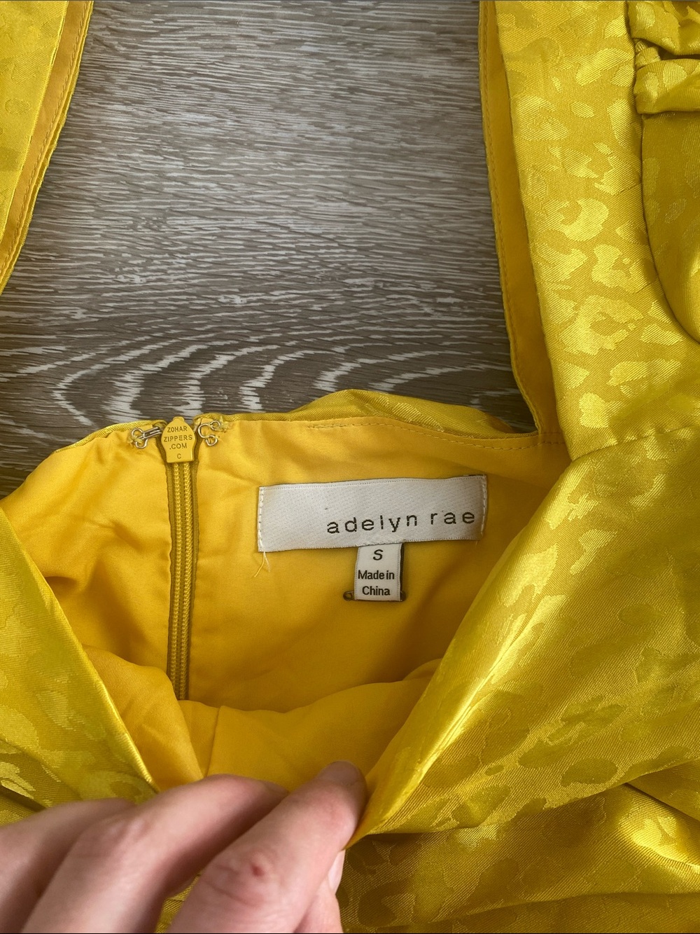 Adelyn Rae Yellow Ruched Puff-Sleeve Mini Dress - Picture 2 of 3
